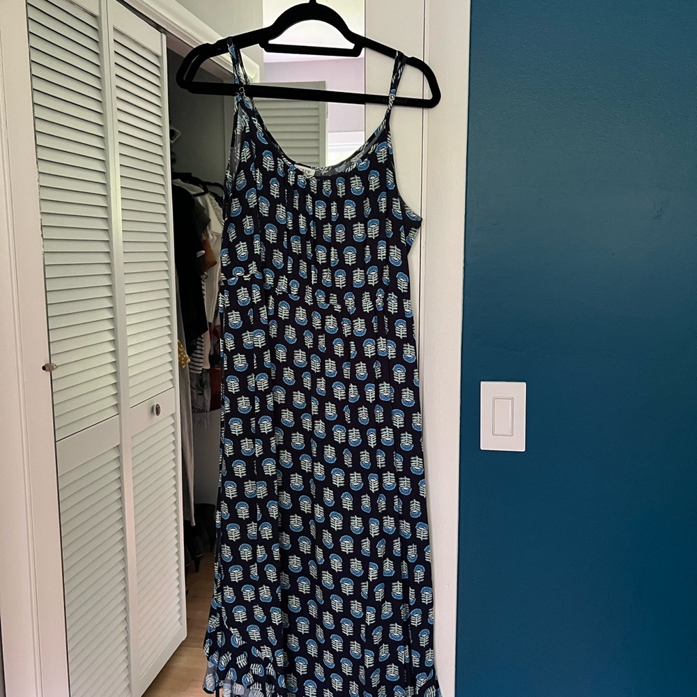Stylish Blue Patterned Dress